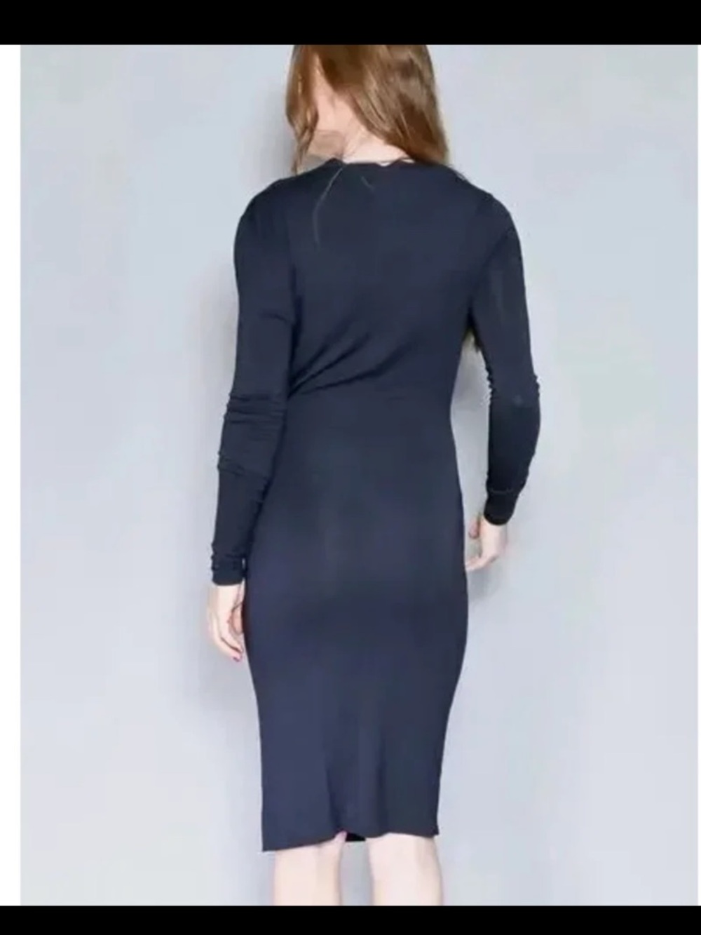 DAY Birger et Mikkelsen‎ Wrap Effect Jersey Dress in Black size Medium - Picture 5 of 12
